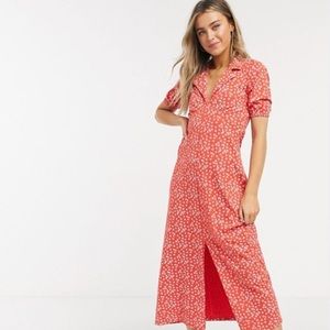 ASOS ditsy floral midi tea dress